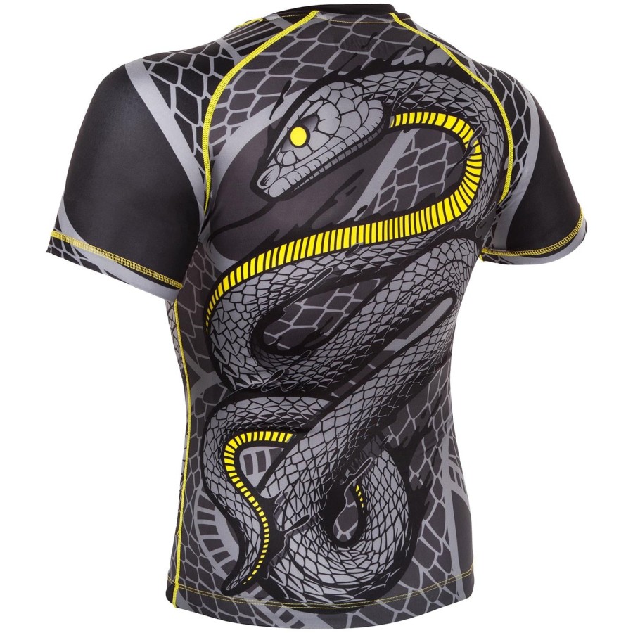 venum snaker rashguard - kortærmet - sortgul