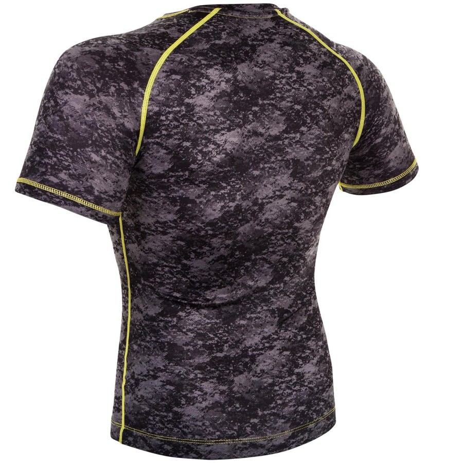 venum tramo rashguard - kortærmet - sortgul