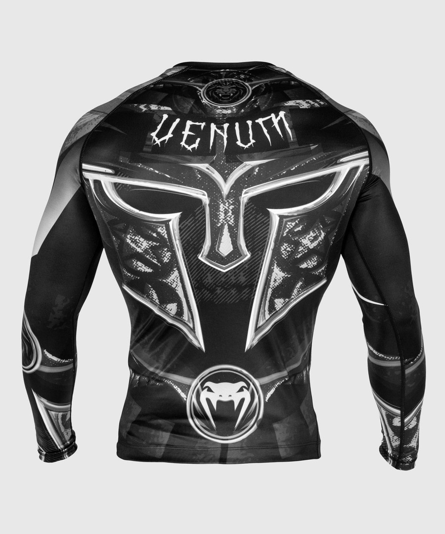 venum gladiator 3.0 rashguard - langærmet - sorthvid