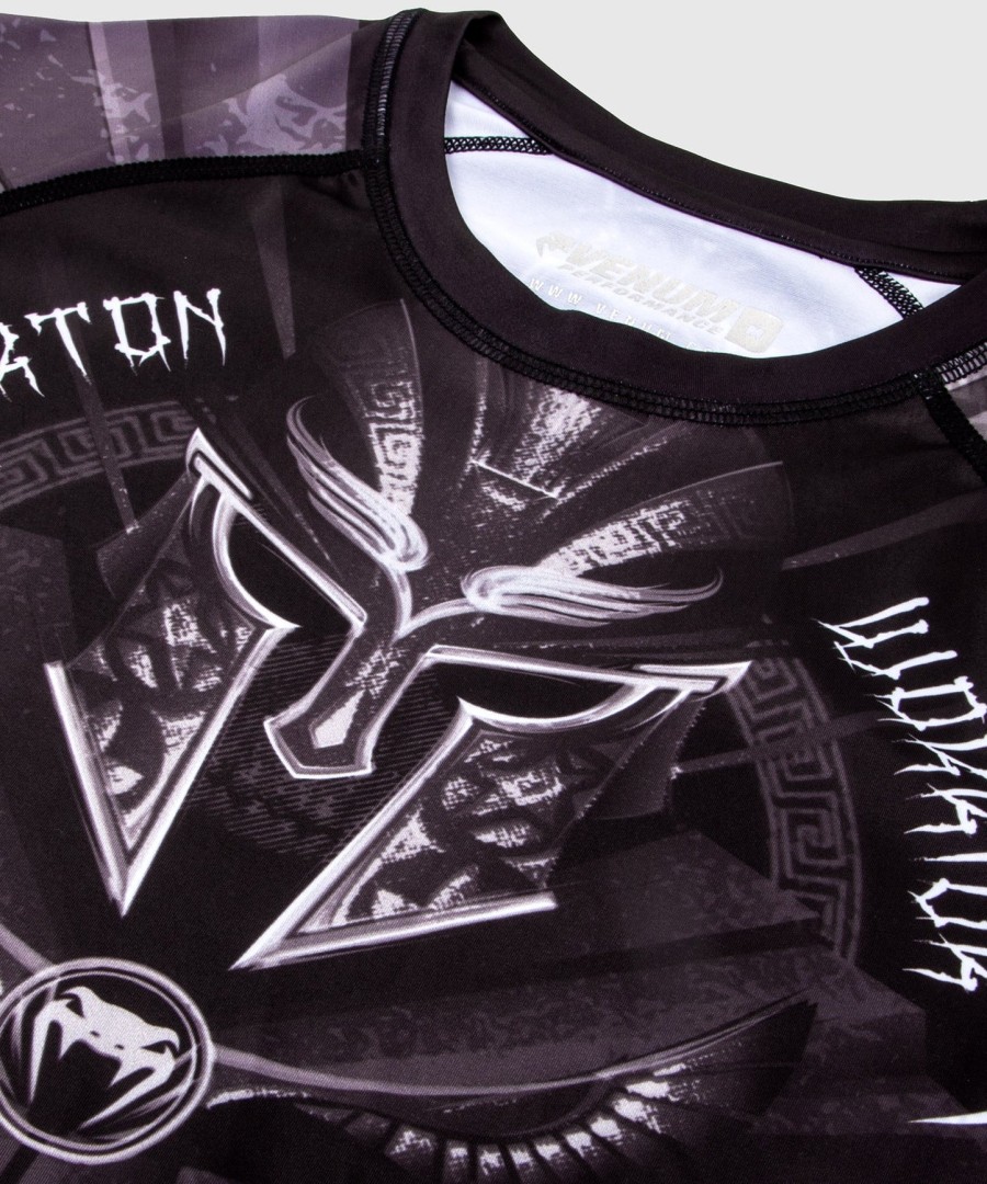 venum gladiator 3.0 rashguard - langærmet - sorthvid