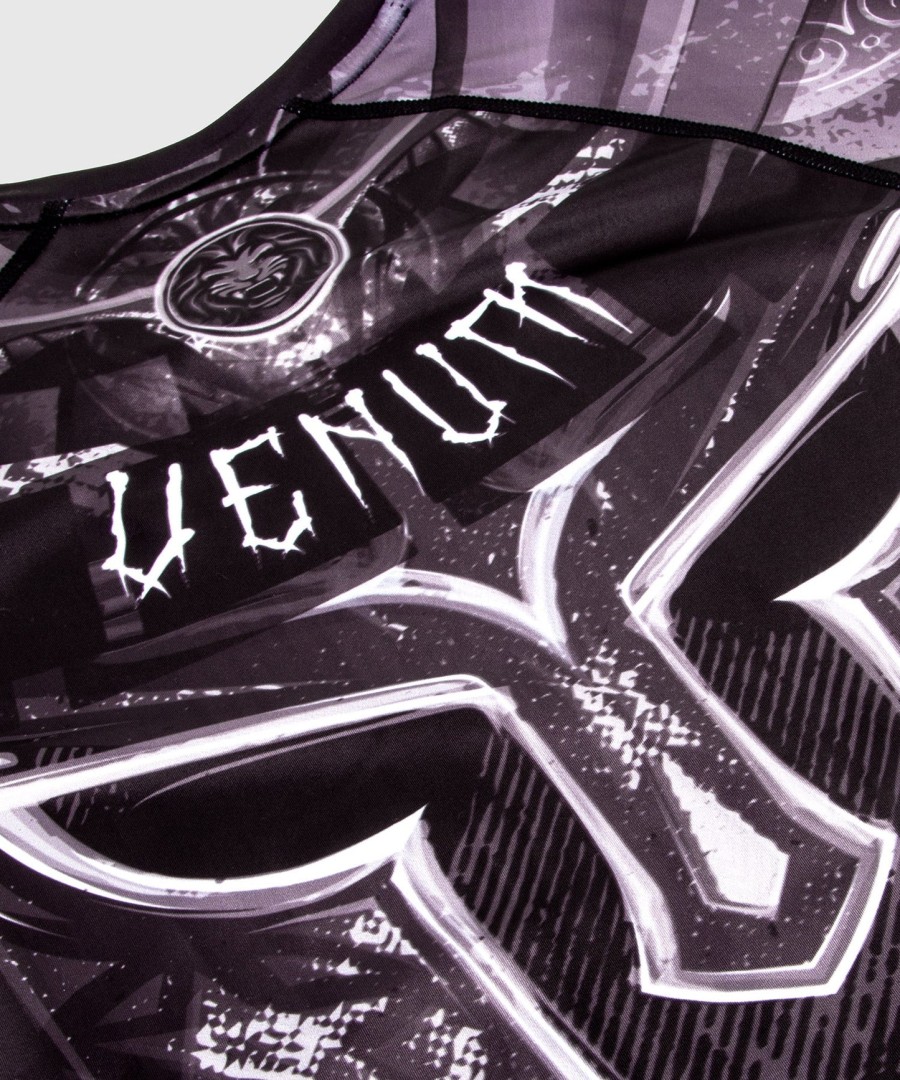 venum gladiator 3.0 rashguard - langærmet - sorthvid