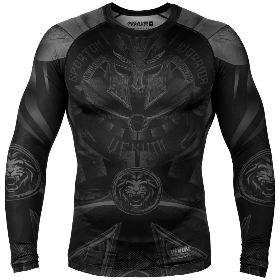 venum gladiator 3.0 rashguard - langærmet - sortsort