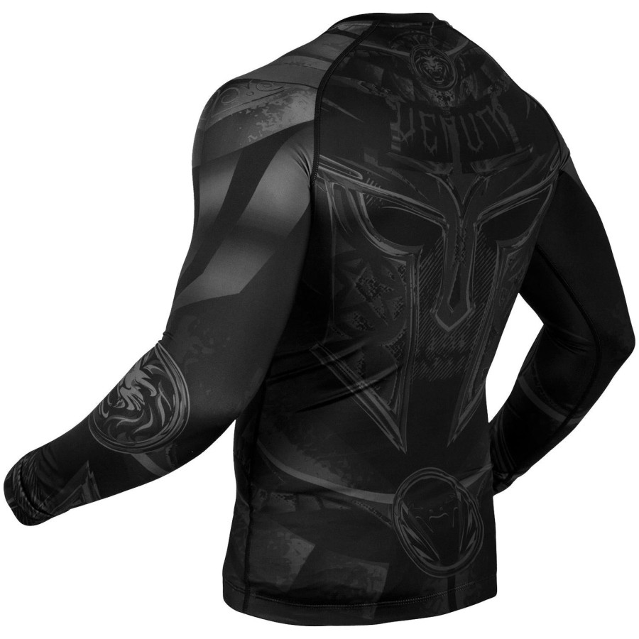 venum gladiator 3.0 rashguard - langærmet - sortsort