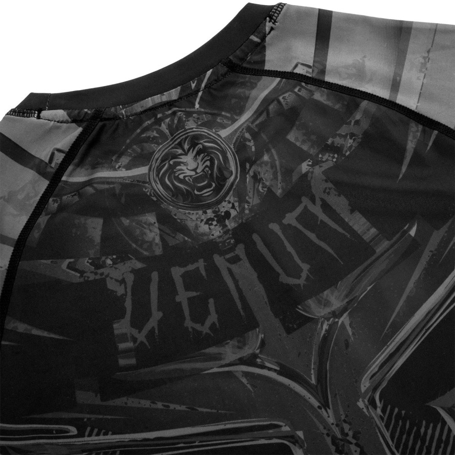 venum gladiator 3.0 rashguard - langærmet - sortsort