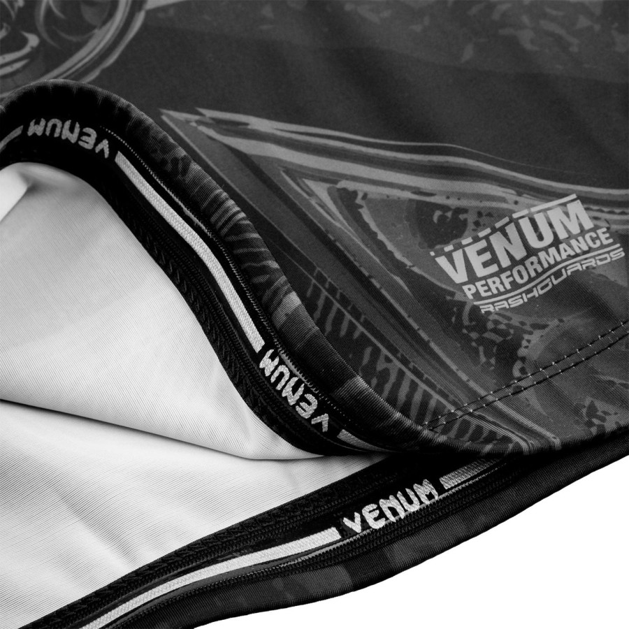 venum gladiator 3.0 rashguard - langærmet - sortsort