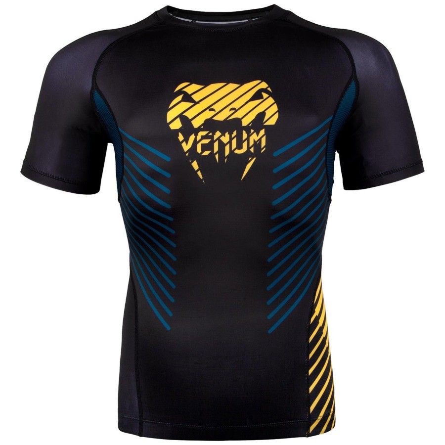 venum plasma rashguard - kortærmet - sortgul