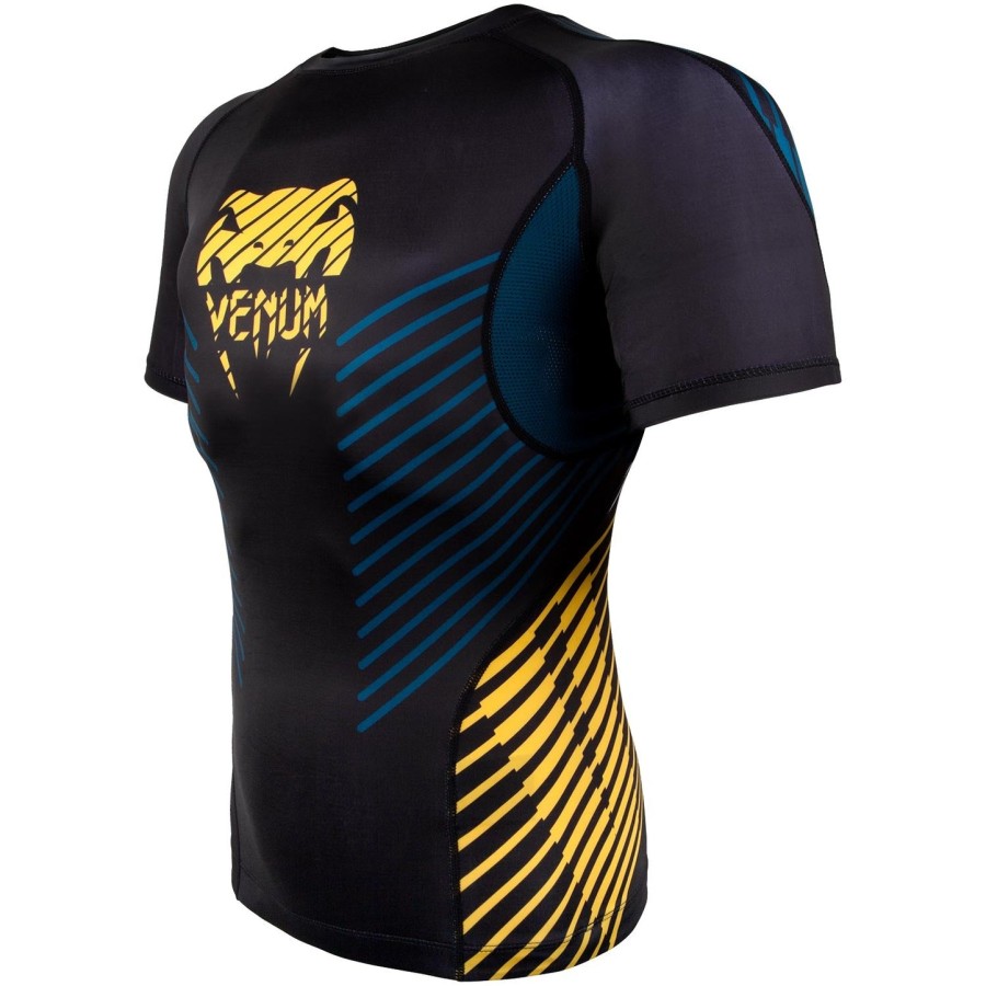 venum plasma rashguard - kortærmet - sortgul