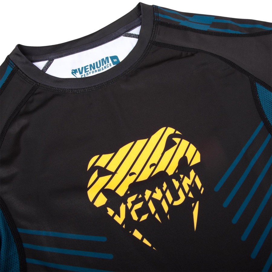 venum plasma rashguard - kortærmet - sortgul