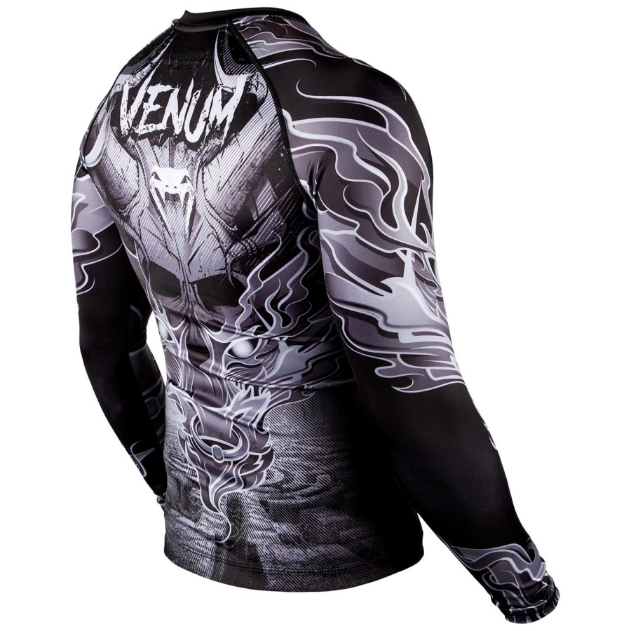 venum minotaurus rashguard - langærmet - sorthvid