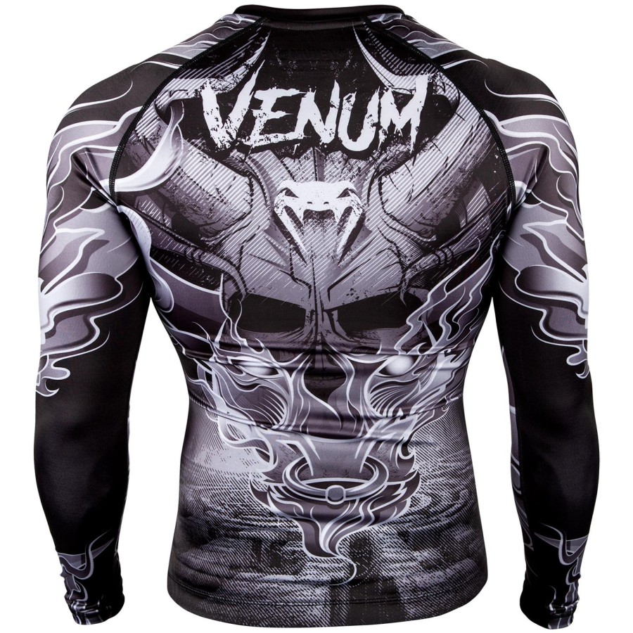 venum minotaurus rashguard - langærmet - sorthvid