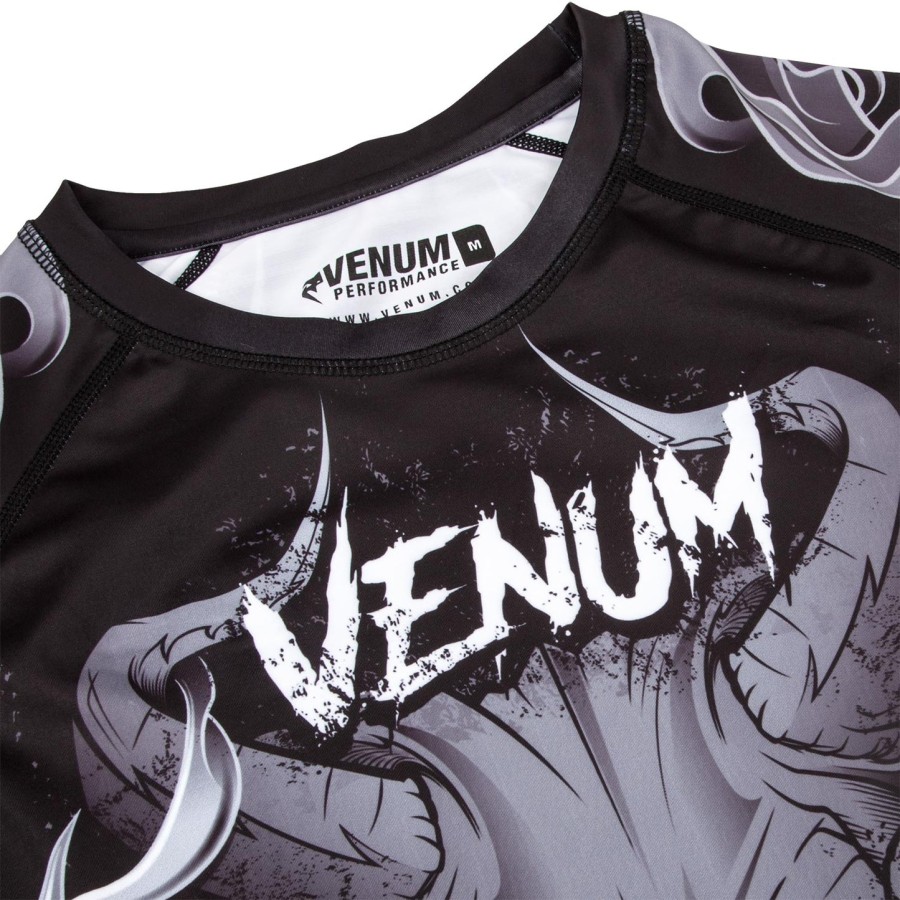 venum minotaurus rashguard - langærmet - sorthvid