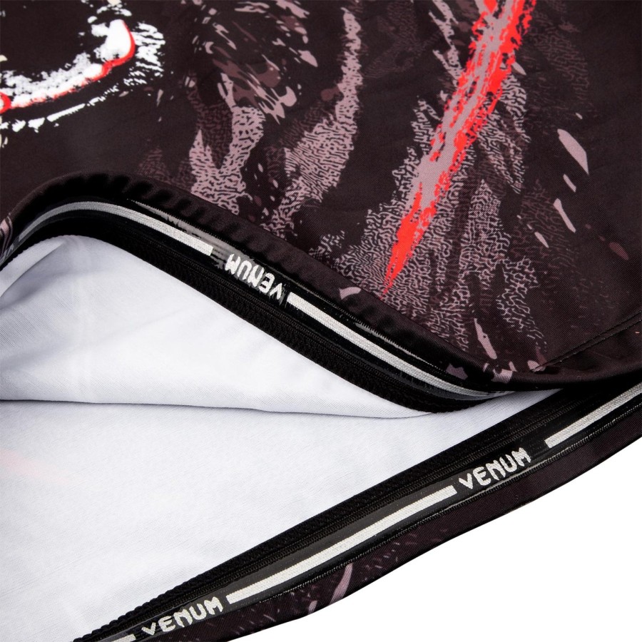 venum grizzli rashguard - kortærmet - sorthvid
