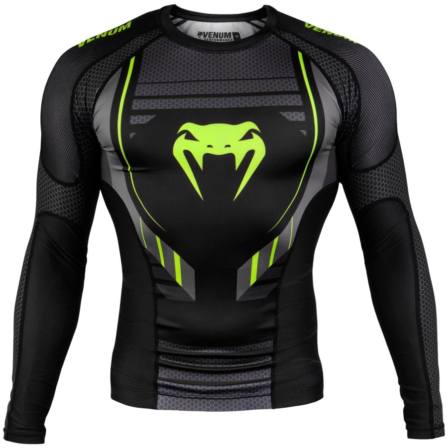 venum technical 2.0 rashguard langærmet - sortgul