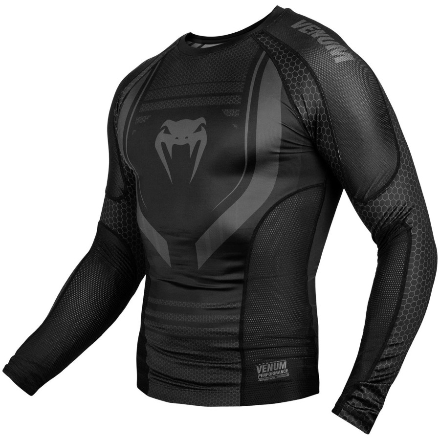 venum technical 2.0 rashguard - lange Ærmer - sortsort