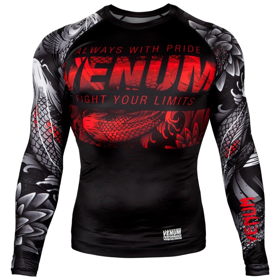 venum koi 2.0 rashguard - langærmet - sorthvid