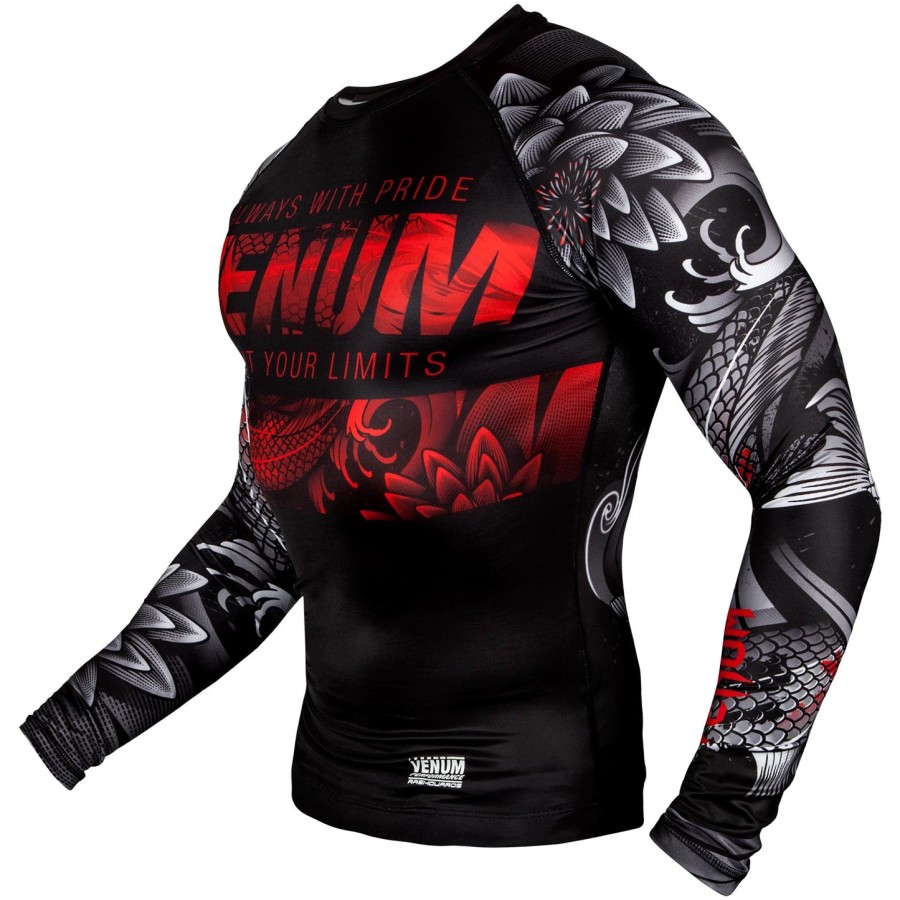 venum koi 2.0 rashguard - langærmet - sorthvid