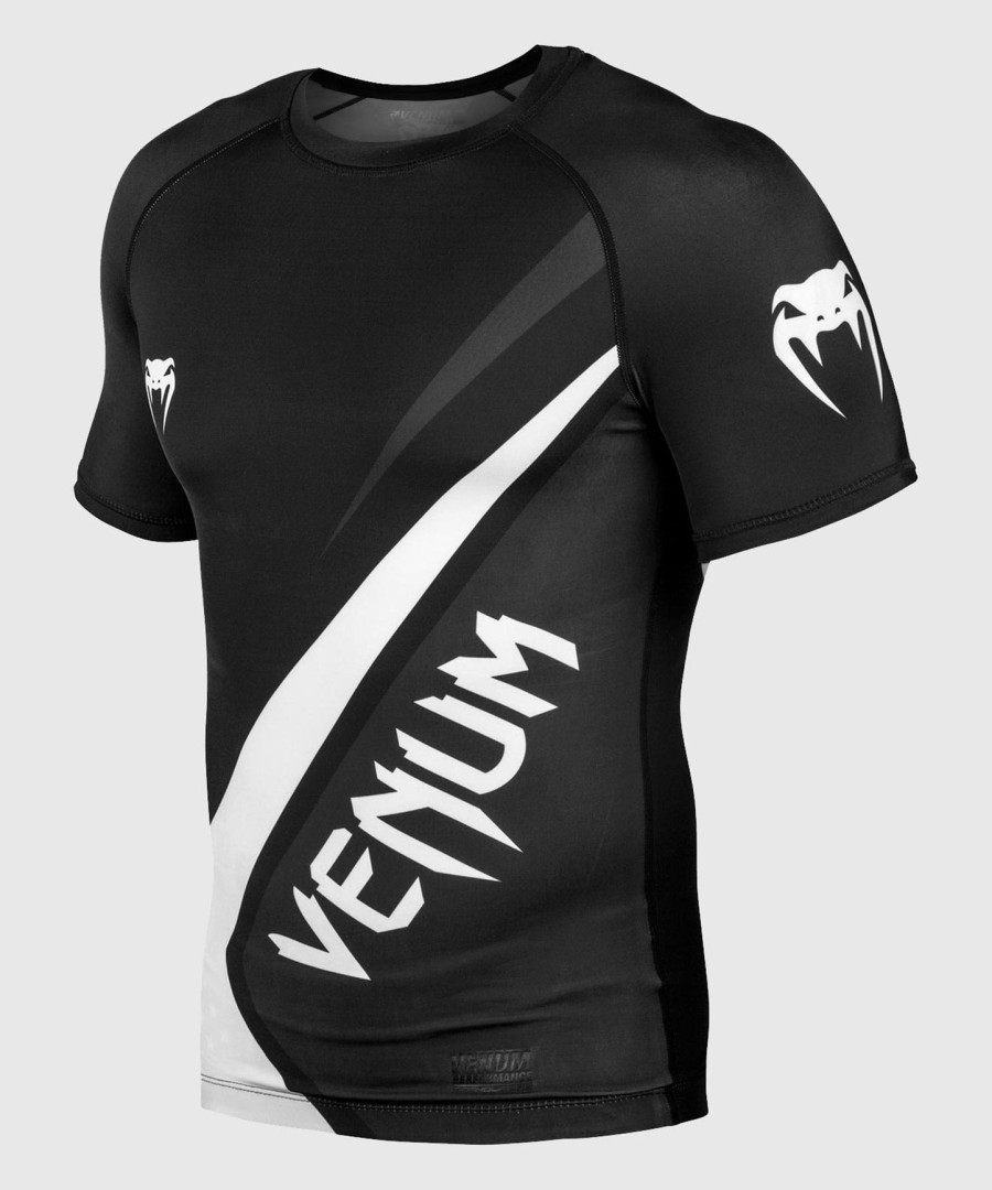 venum contender 4.0 rashguard - kortærmet - sortgrå-hvid