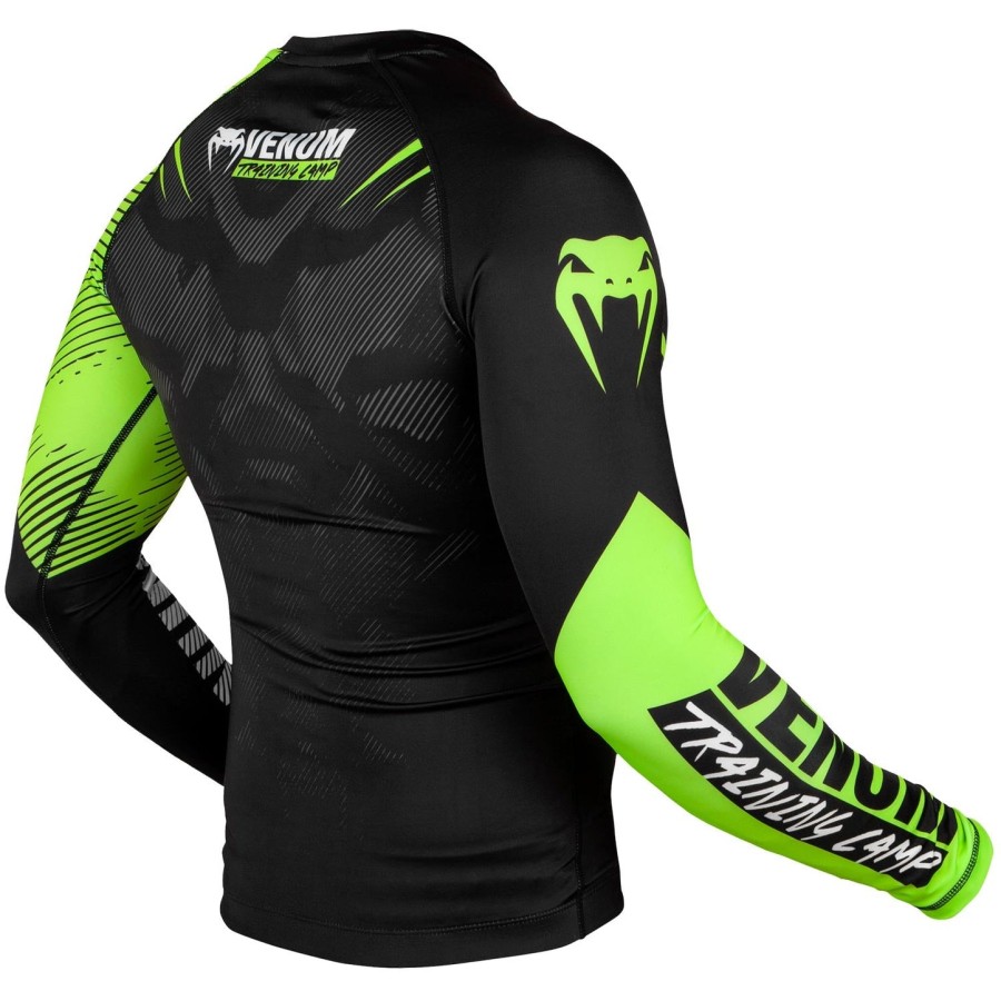venum training camp 2.0 rashguard - lange Ærmer - sortneo gul