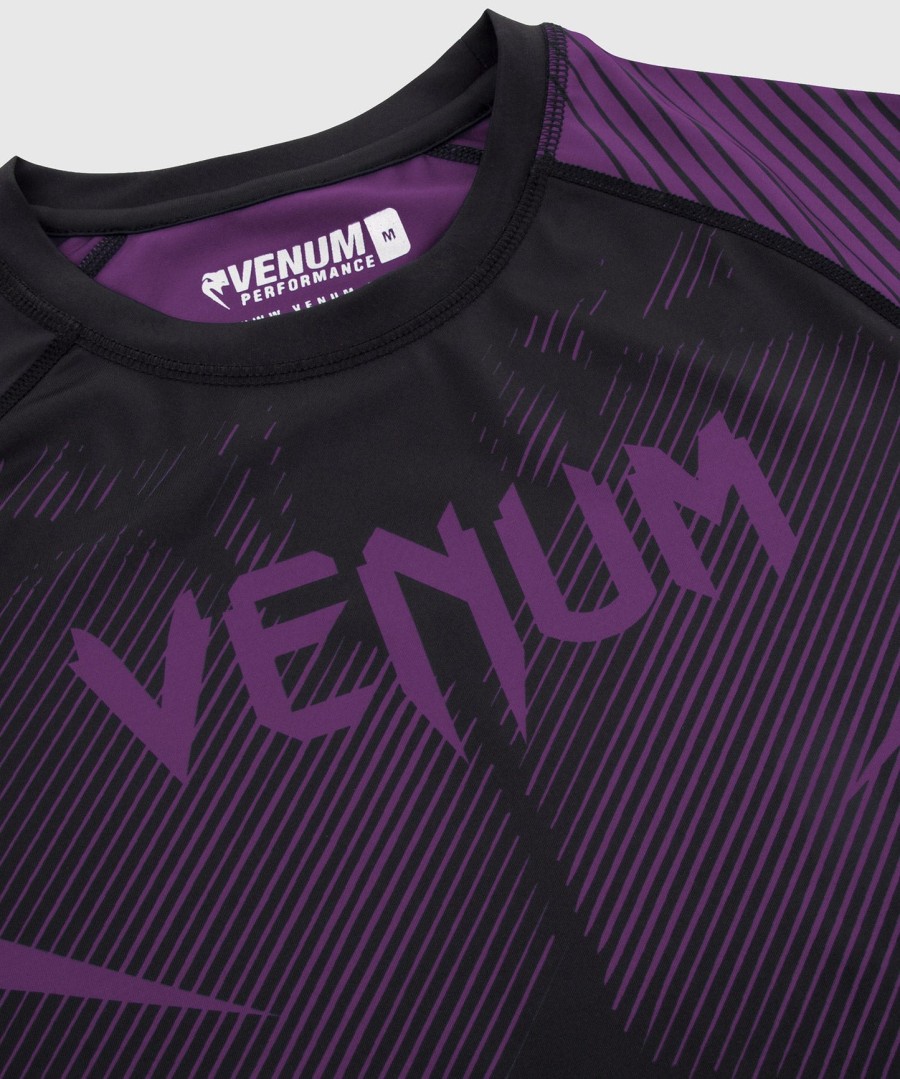 venum nogi 2.0 rashguard - kortærmet - sortlilla
