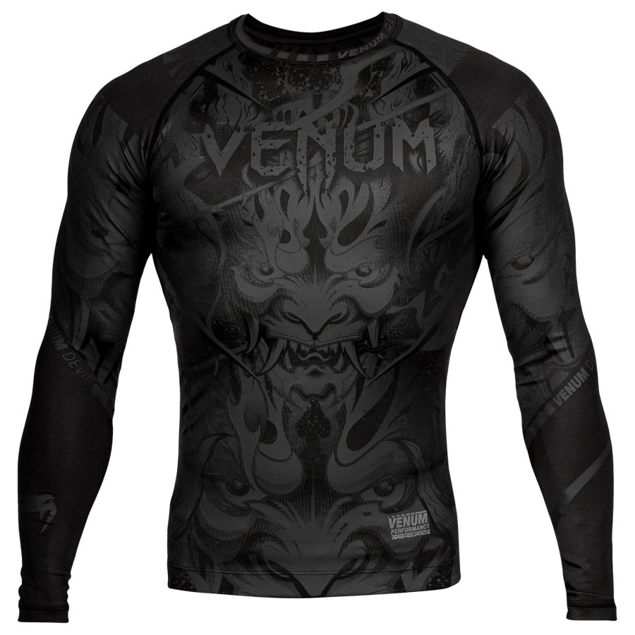 venum devil rashguard - lange Ærmer - sortsort