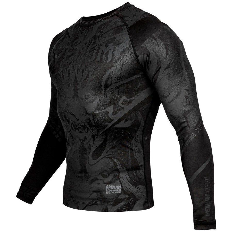 venum devil rashguard - lange Ærmer - sortsort