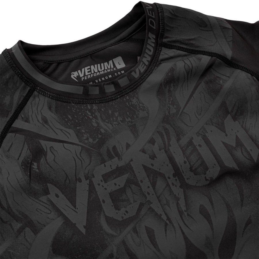 venum devil rashguard - lange Ærmer - sortsort