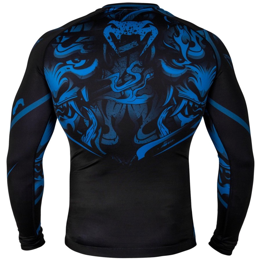 venum devil rashguard - lange Ærmer - marineblåsort