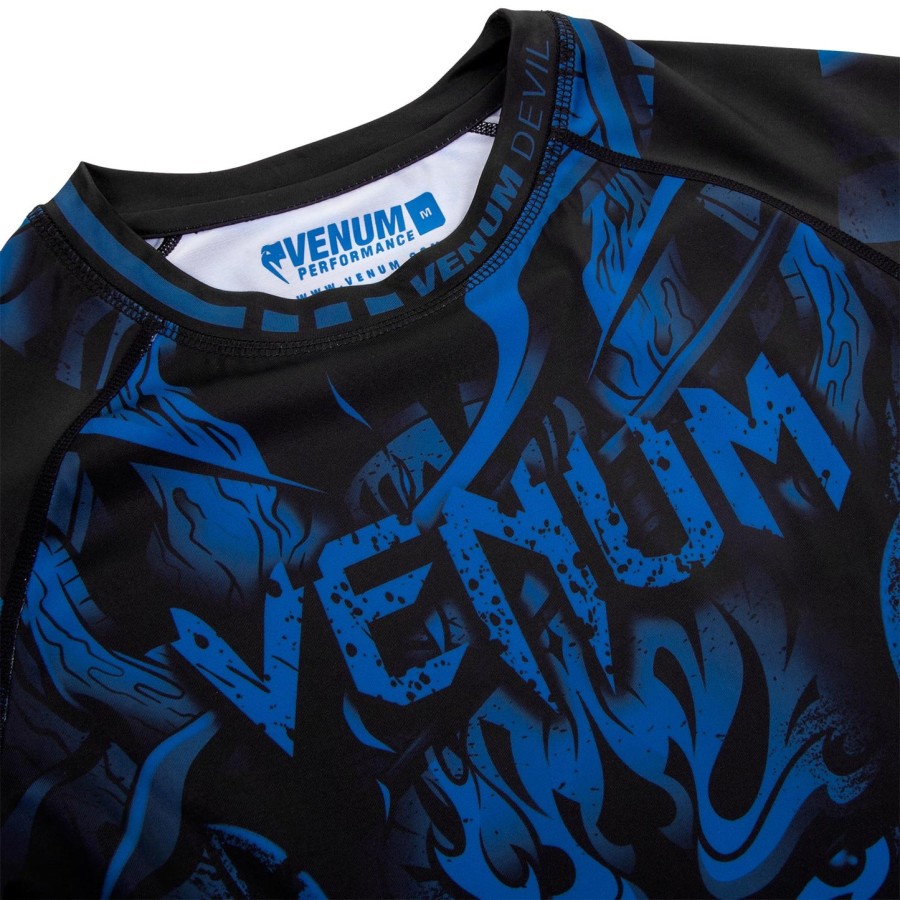 venum devil rashguard - lange Ærmer - marineblåsort