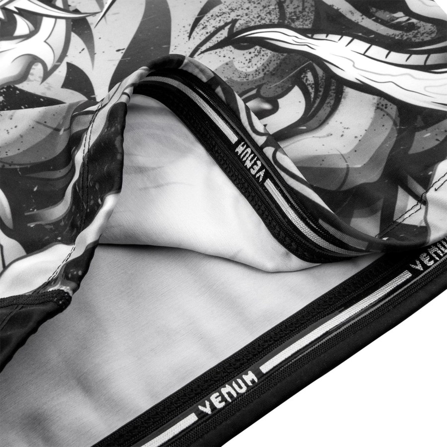 venum devil rashguard - lange Ærmer - hvidsort