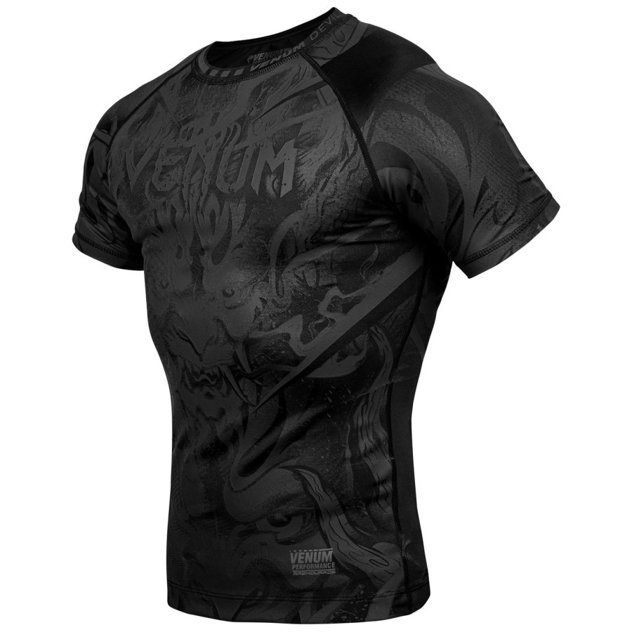 venum devil rashguard - kortærmet - sortsort