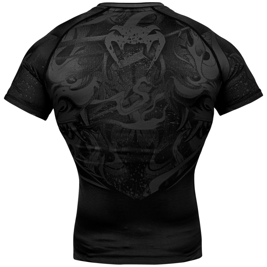 venum devil rashguard - kortærmet - sortsort