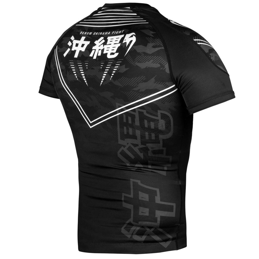 venum okinawa 2.0 rashguard - kortærmet - sorthvid
