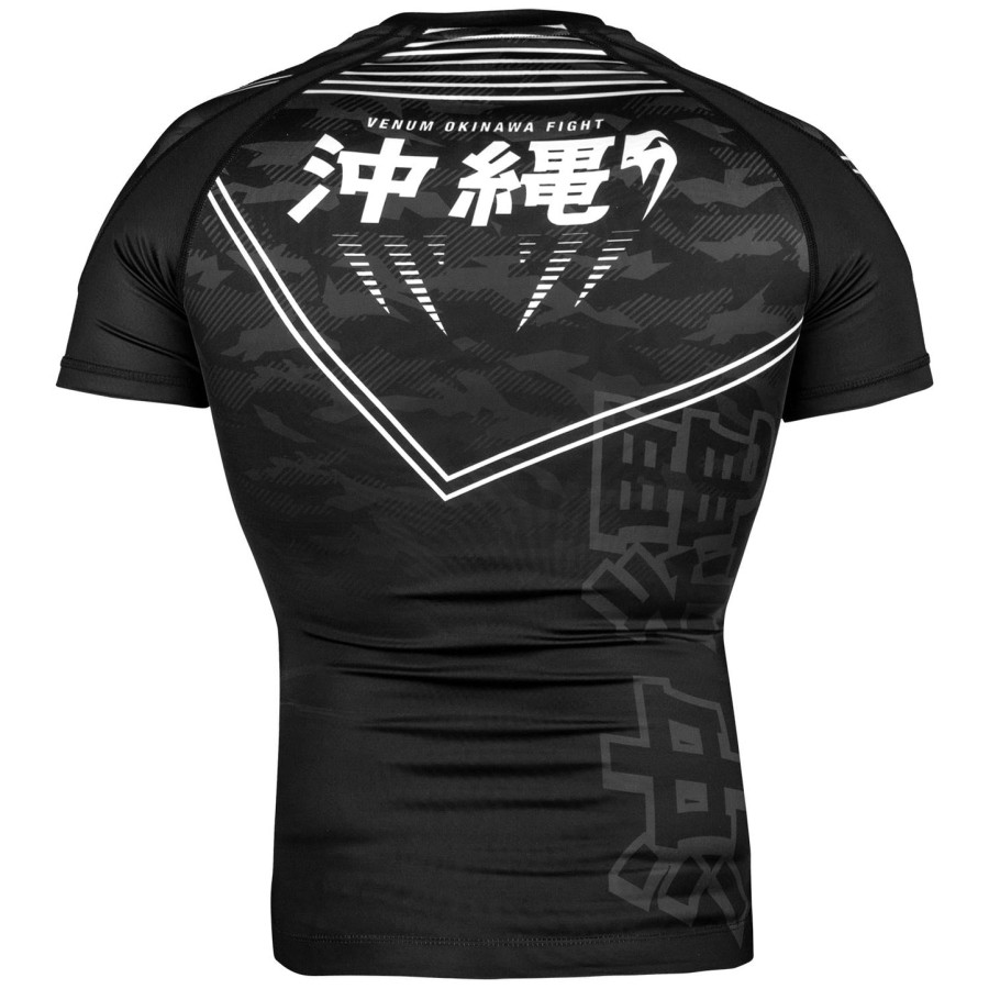 venum okinawa 2.0 rashguard - kortærmet - sorthvid