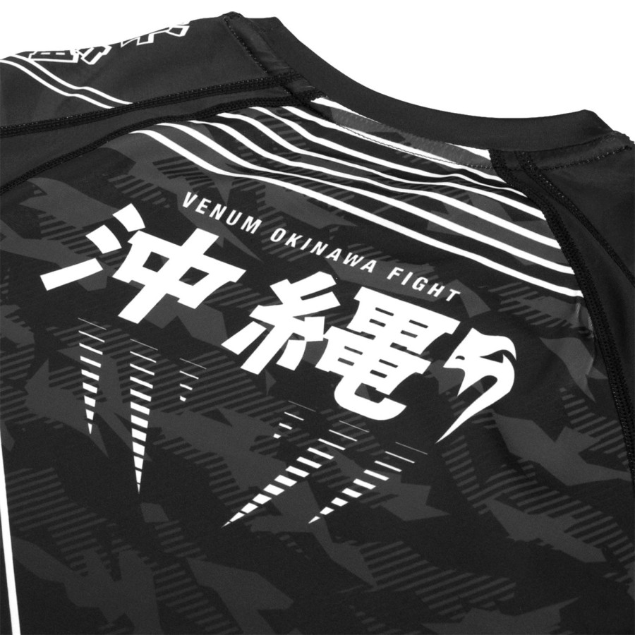 venum okinawa 2.0 rashguard - kortærmet - sorthvid