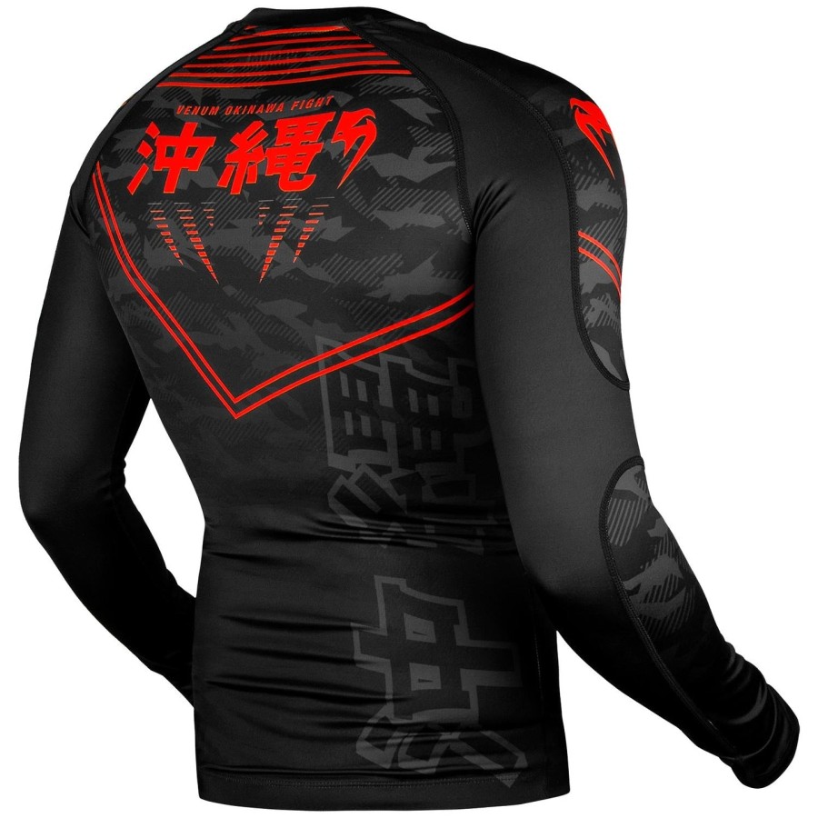 venum okinawa 2.0 rashguard - langærmet - sortrød