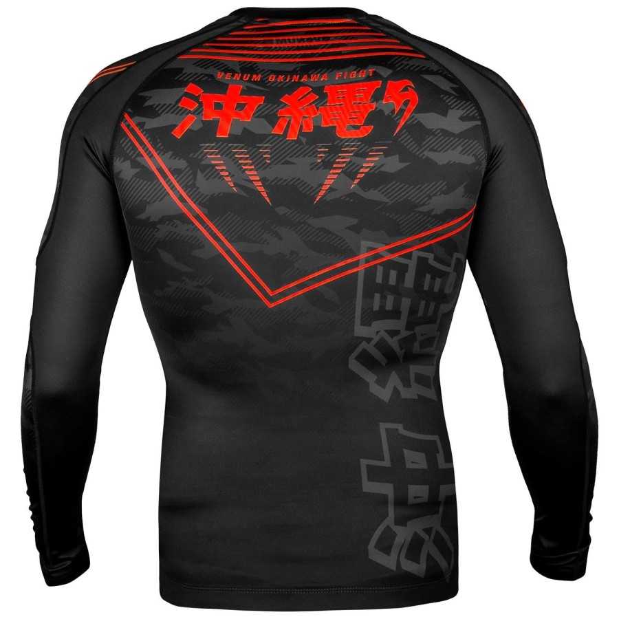 venum okinawa 2.0 rashguard - langærmet - sortrød