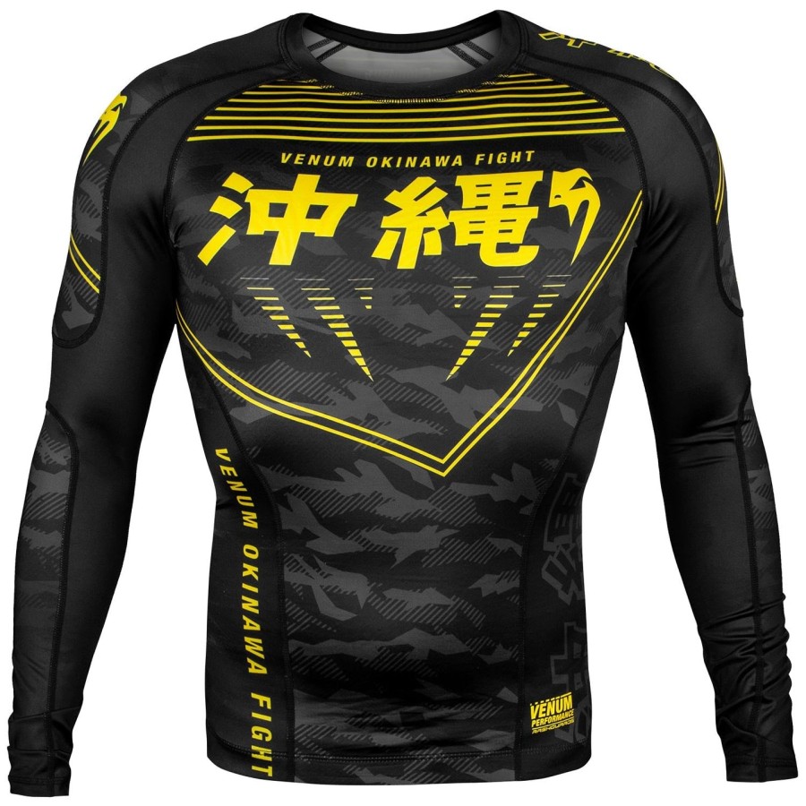 venum okinawa 2.0 rashguard - langærmet - sortgul
