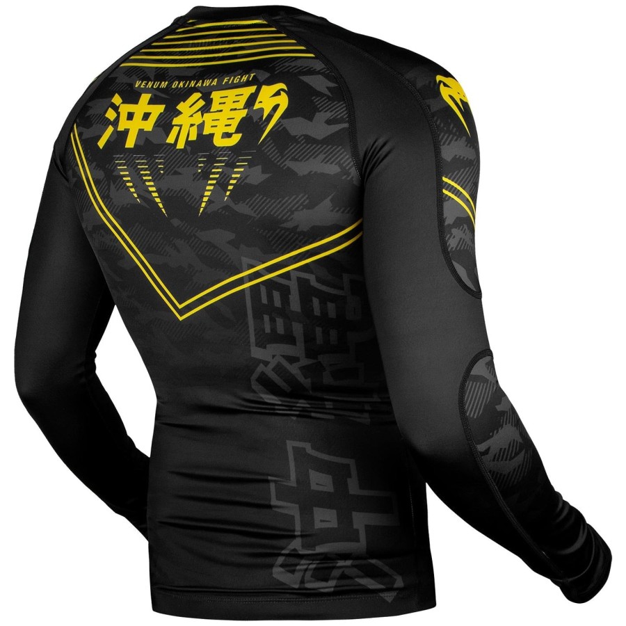 venum okinawa 2.0 rashguard - langærmet - sortgul