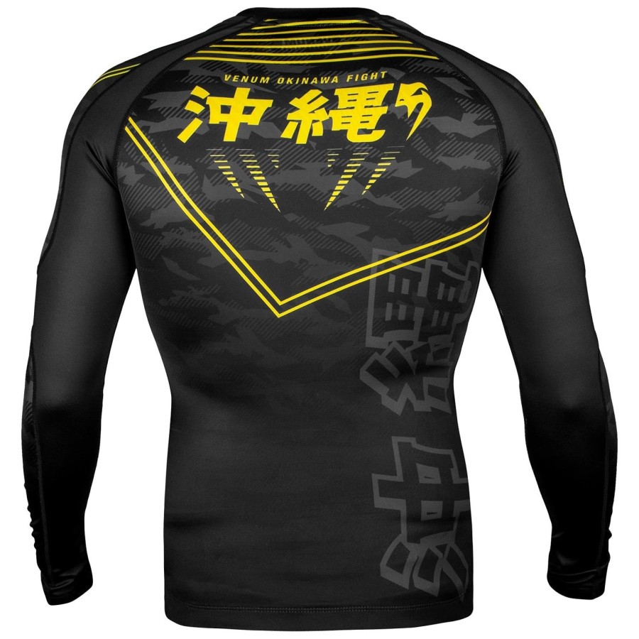 venum okinawa 2.0 rashguard - langærmet - sortgul