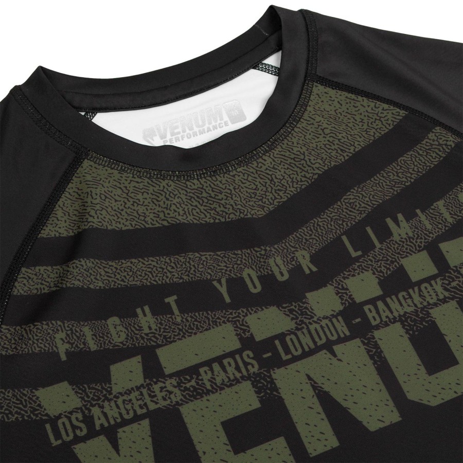 venum signature rashguard - langærmet - sortkhaki - eksklusiv