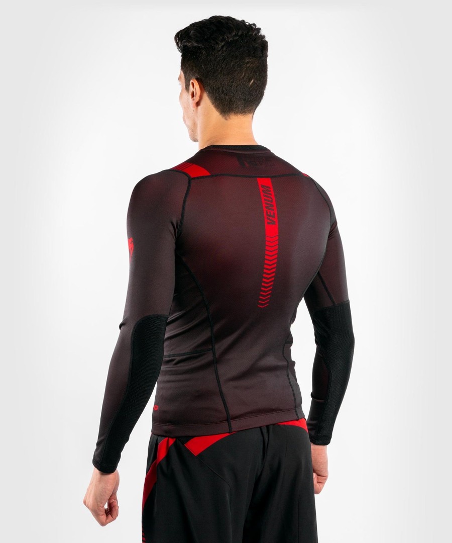 venum nogi 3.0 rashguard - langærmet - sortrød