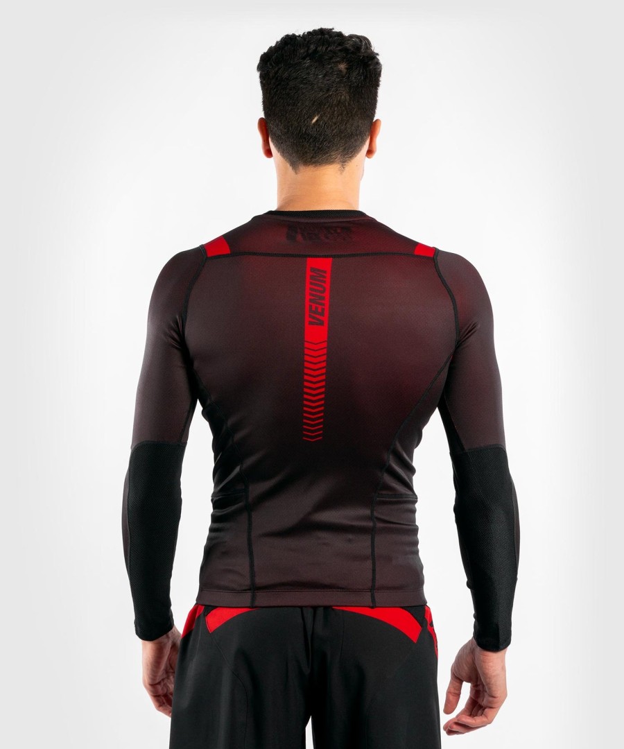 venum nogi 3.0 rashguard - langærmet - sortrød
