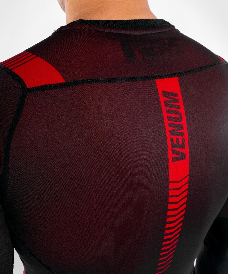 venum nogi 3.0 rashguard - langærmet - sortrød