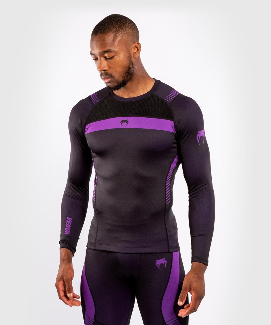 venum nogi 3.0 rashguard - langærmet - sortlilla