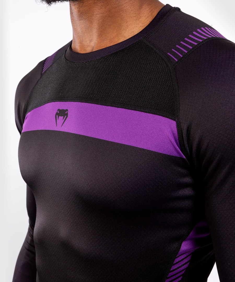 venum nogi 3.0 rashguard - langærmet - sortlilla