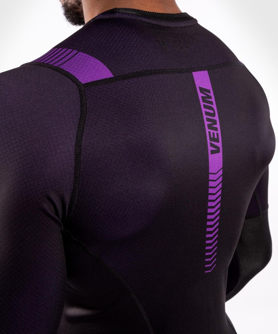 venum nogi 3.0 rashguard - langærmet - sortlilla
