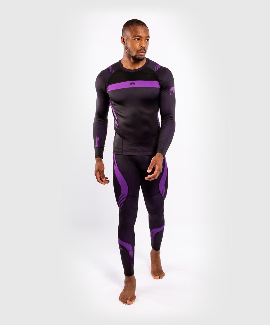 venum nogi 3.0 rashguard - langærmet - sortlilla