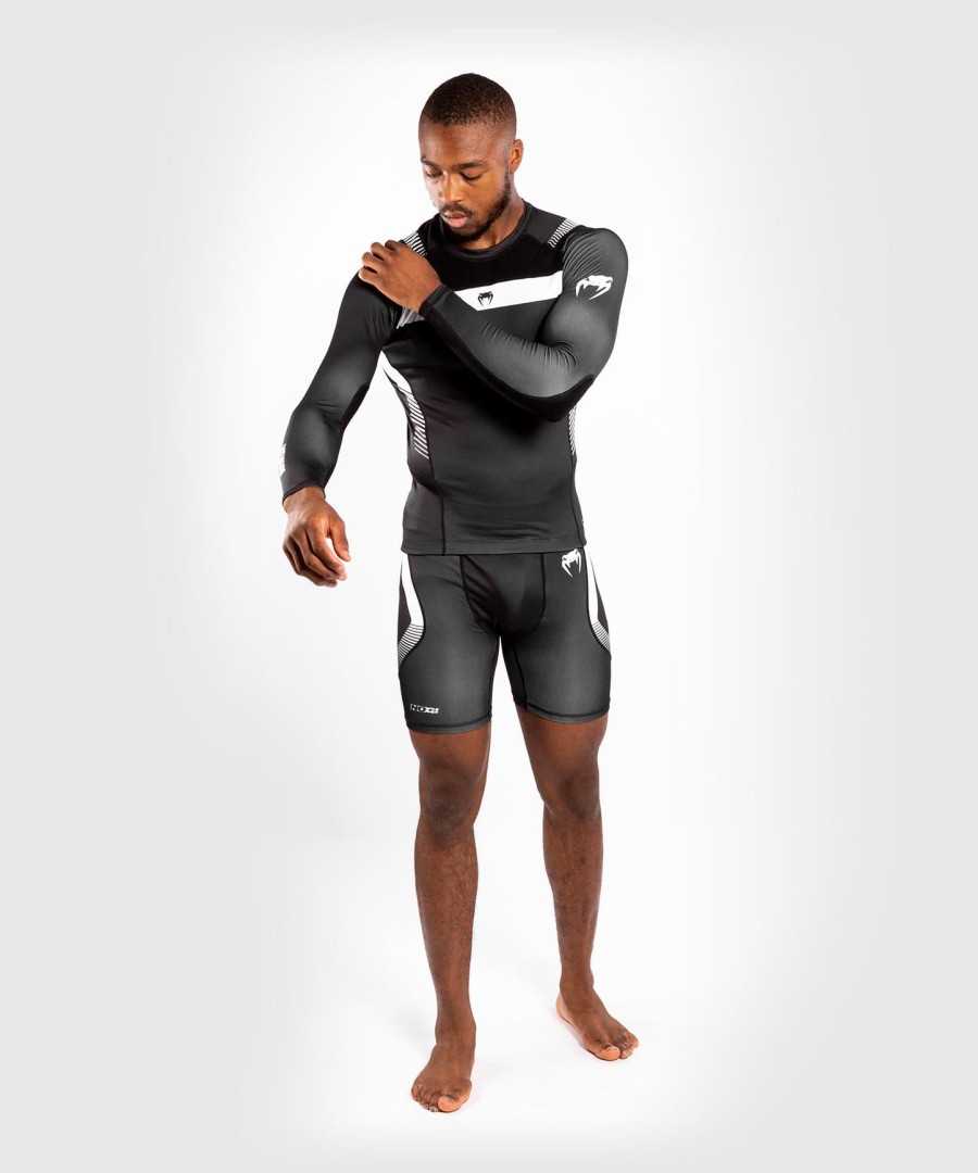venum nogi 3.0 rashguard - langærmet - sorthvid