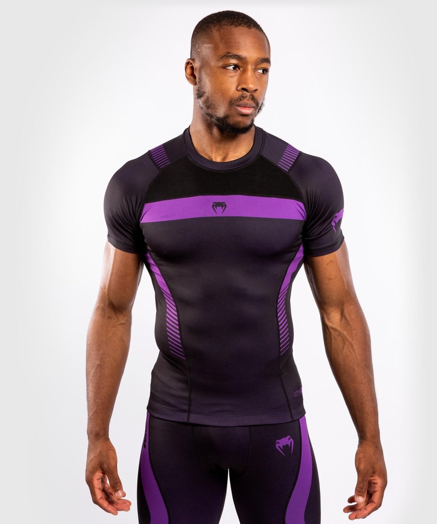 venum nogi 3.0 rashguard - kortærmet - sortlilla