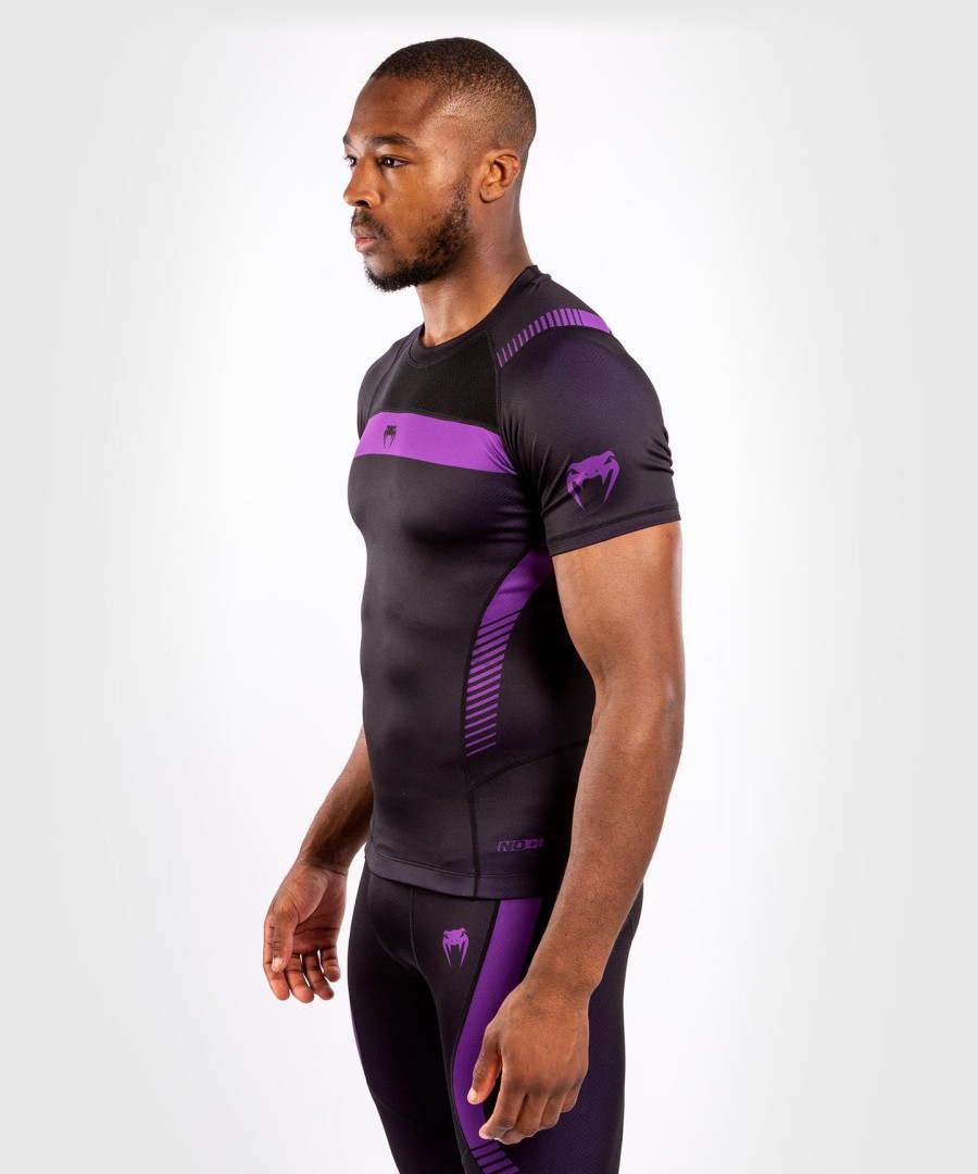 venum nogi 3.0 rashguard - kortærmet - sortlilla